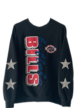 Load image into Gallery viewer, Buffalo Bills, NFL One of a KIND Vintage Sweatshirt with Crystal Star Design
