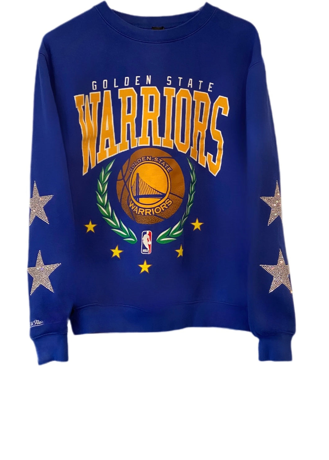 Golden State Warriors, NBA One of a KIND Vintage Sweatshirt with Crystal Star Design