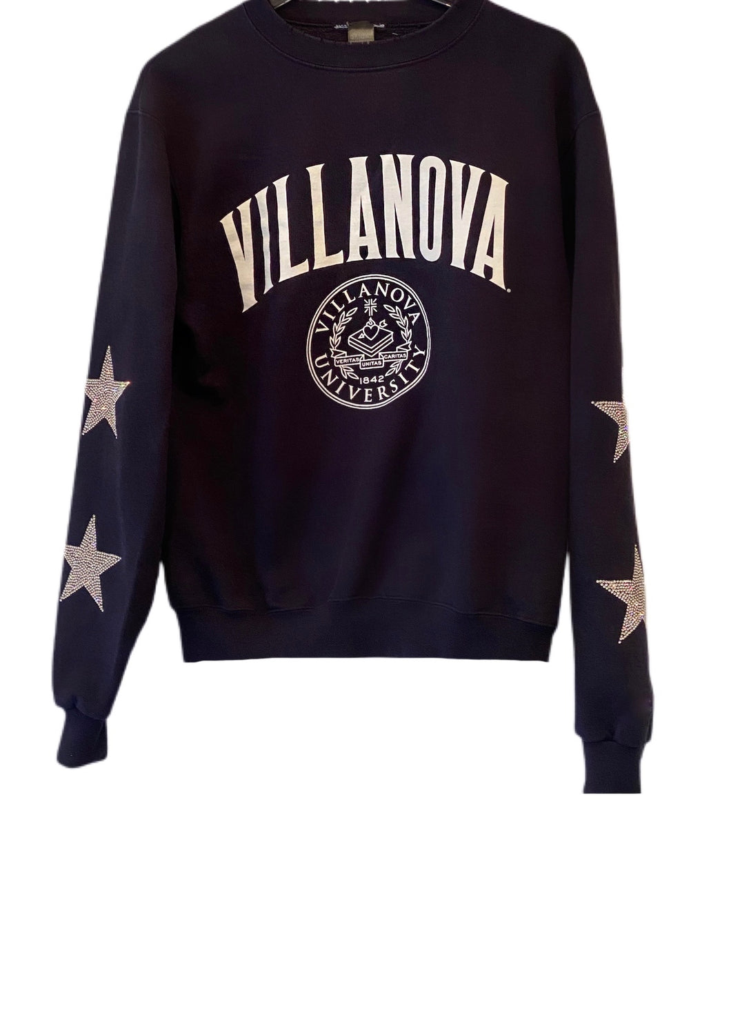 Villanova University One of a KIND Vintage Sweatshirt with Crystal Star Design