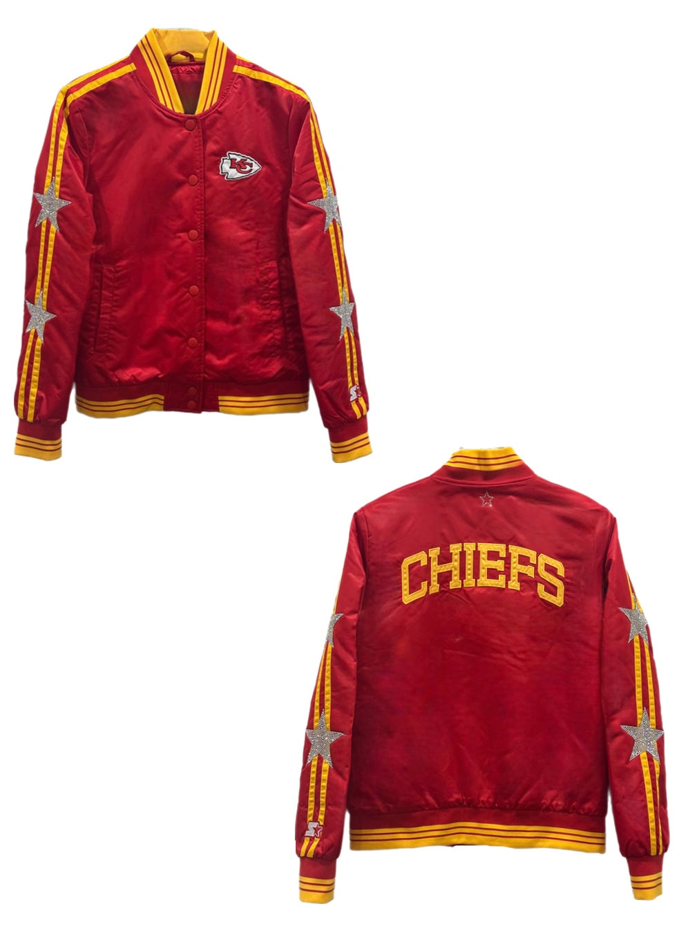 Kansas City Chiefs, NFL One of a KIND ”Rare Find” Vintage Jacket with Crystal Star Design