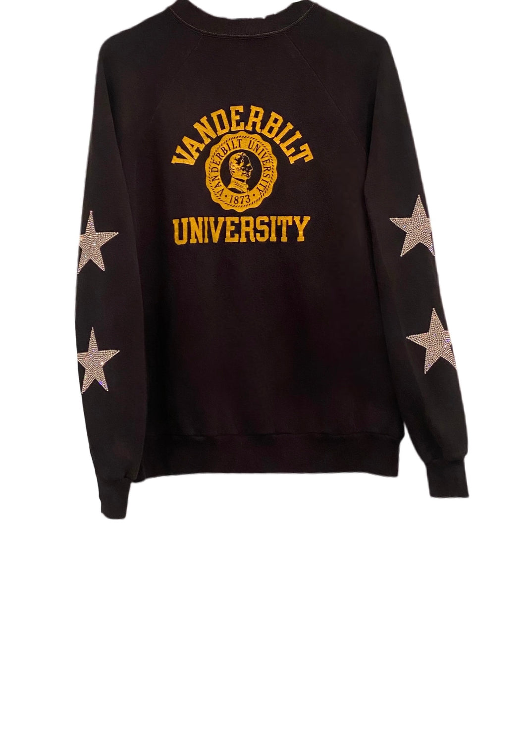 Vanderbilt University, One of a KIND “Rare Find” Vintage Sweatshirt with Crystal Star Design