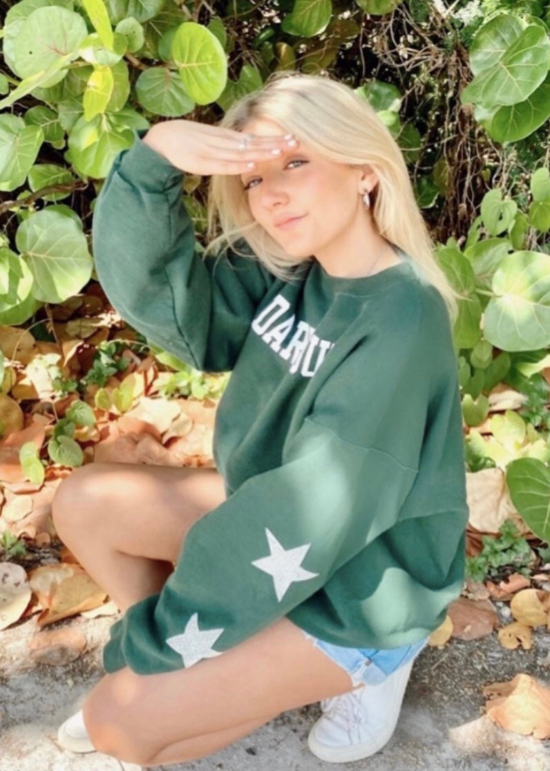 Dartmouth College, One of a KIND Vintage Sweatshirt with Crystal Star Design