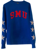 Load image into Gallery viewer, Southern Methodist University, One of a KIND Vintage SMU Sweatshirt with Three Crystal Star Design
