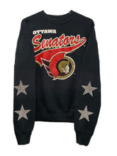 Load image into Gallery viewer, Ottawa Senators, NHL One of a KIND Vintage Sweatshirt with Crystal Stars Design
