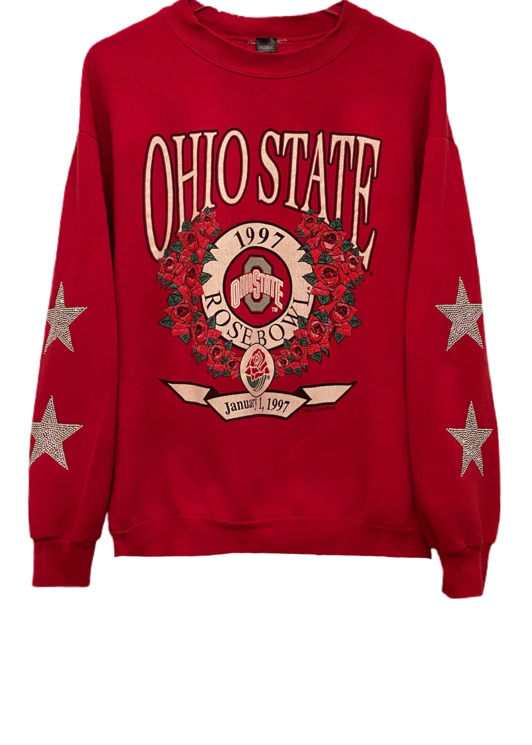 Ohio State University, One of a KIND “Rare Find” Vintage Buckeyes Sweatshirt with Crystal Star Design