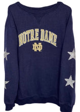 Load image into Gallery viewer, Notre Dame University, One of a KIND Vintage Sweatshirt with Crystal Star Design
