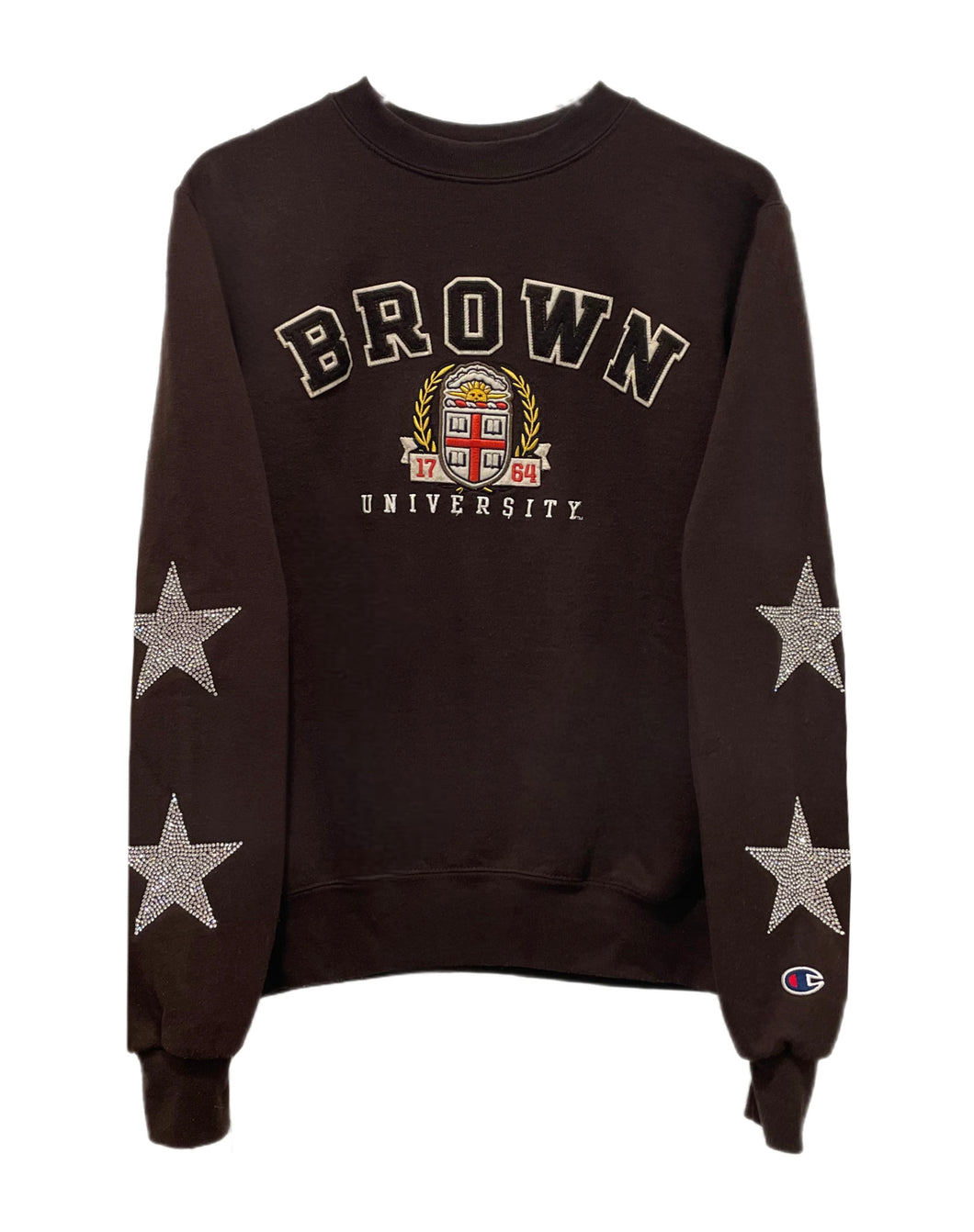 Brown University, One of a KIND Vintage Sweatshirt with Crystal Star Design