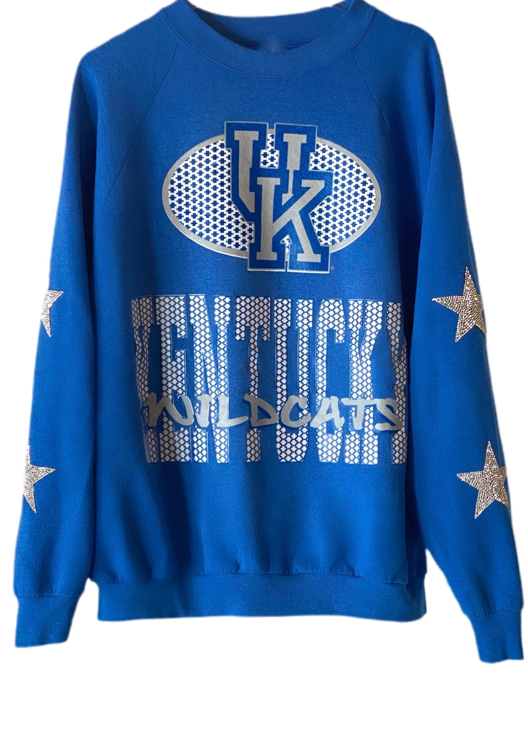 University of Kentucky, One of a KIND Vintage UK Sweatshirt with Crystal Star Design