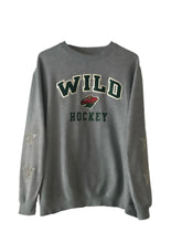 Load image into Gallery viewer, Minnesota Wild, NHL One of a KIND Vintage Sweatshirt with Crystal Star Design
