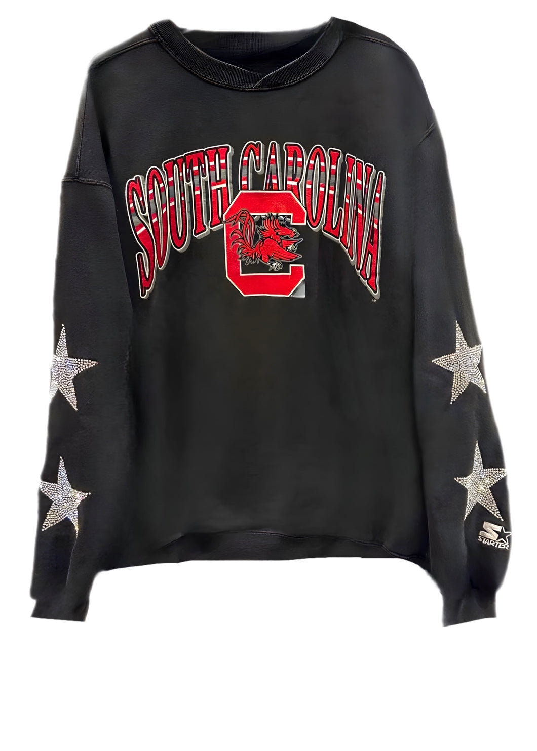University of South Carolina, One of a KIND Vintage Gamecocks Sweatshirt with Crystal Star Design