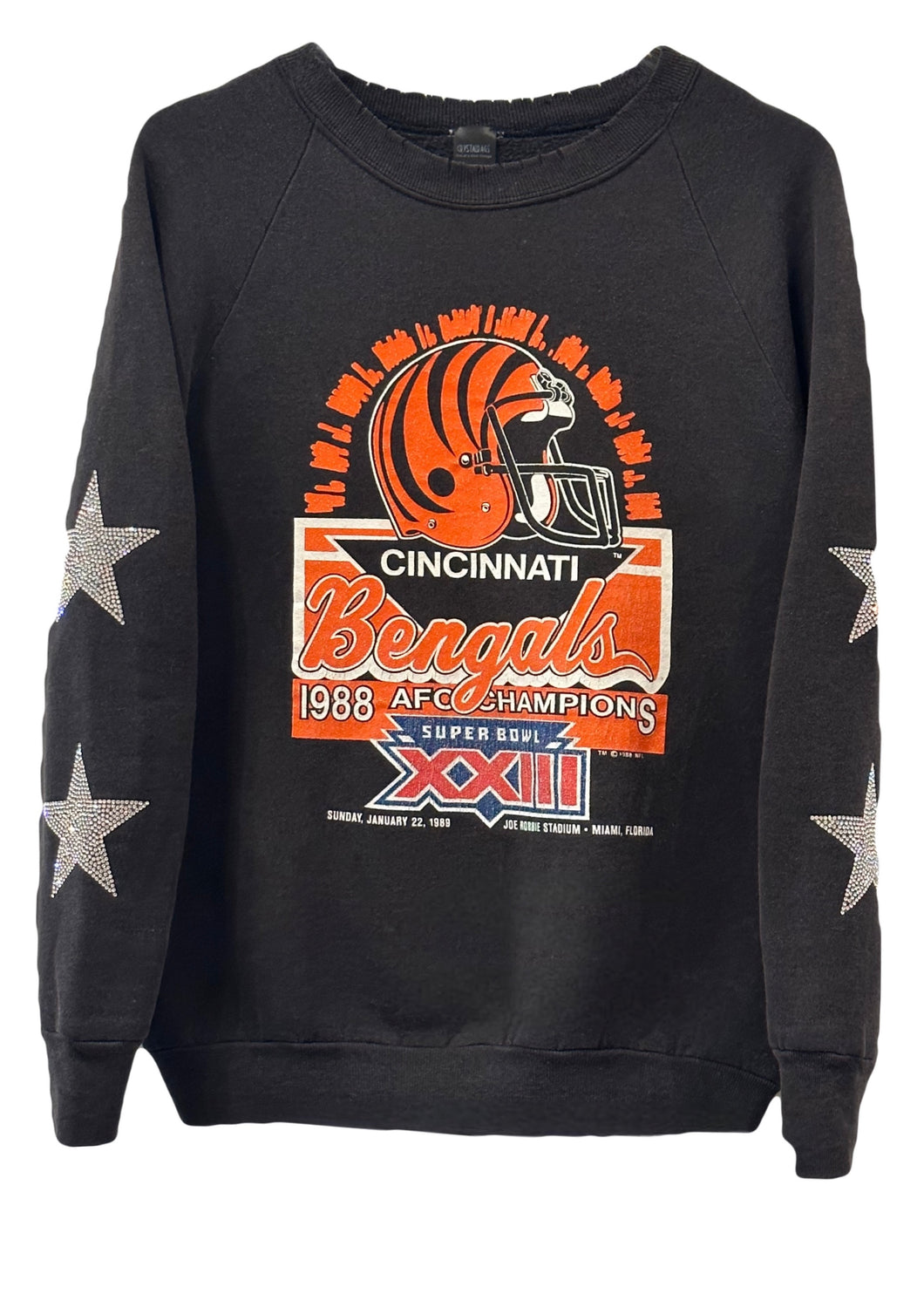 Cincinnati Bengals, NFL Rare Find One of a KIND Vintage Sweatshirt w –  ShopCrystalRags