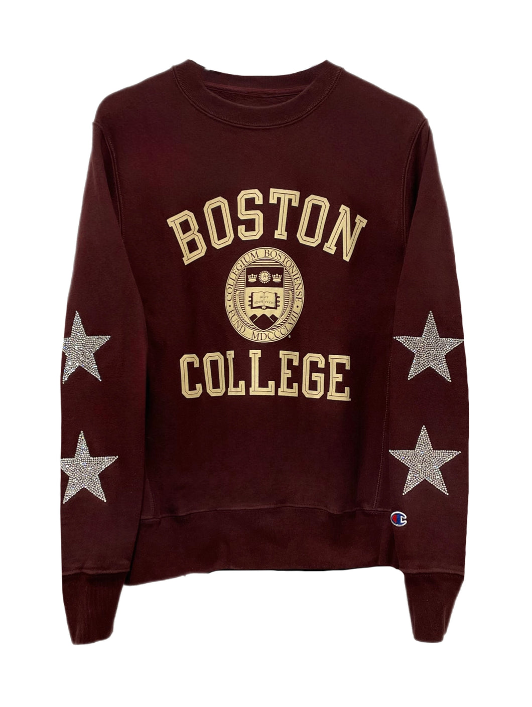 Boston College, BC One of a KIND Vintage Sweatshirt with Crystal Star Design