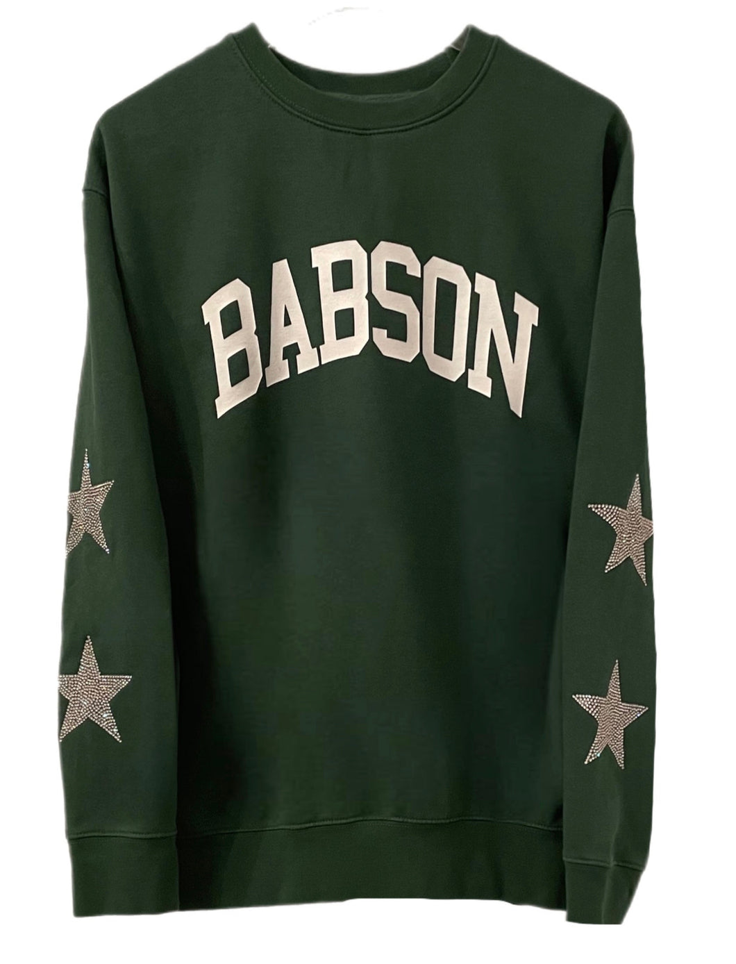 Babson College, One of a KIND Sweatshirt with Crystal Star Design
