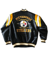 Load image into Gallery viewer, Pittsburgh Steelers, NFL “Rare Find” One of a KIND Vintage Jacket with Crystal Star Design
