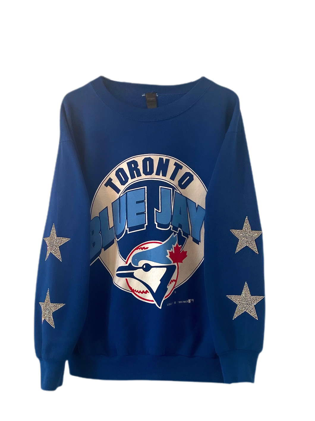 Toronto Blue Jays, MLB One of a KIND Vintage Sweatshirt with Crystal Star Design