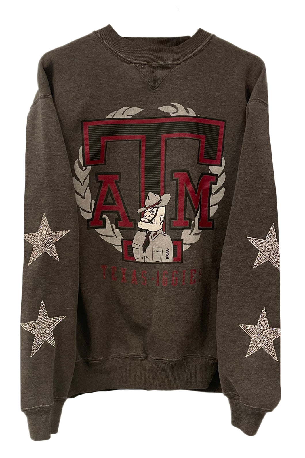 Texas A&M Commerce, One of a KIND Vintage “Rare Find” Sweatshirt with Crystal Star Design