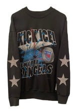 Load image into Gallery viewer, New York Rangers, NHL One of a KIND Vintage Sweatshirt with Crystal Stars Design.
