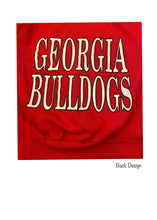 Load image into Gallery viewer, University of Georgia, One of a KIND Vintage Bulldogs Sweatshirt with Three Crystal Star Design &amp; Design on the Back
