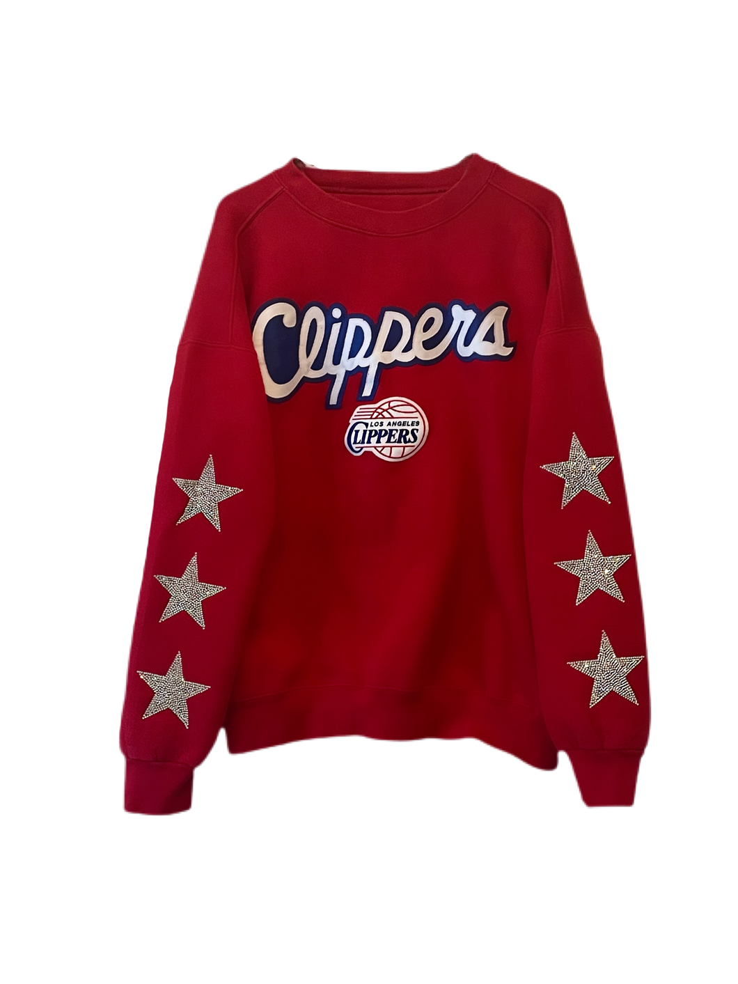 LA Clippers, NBA One of a KIND Vintage Sweatshirt with Crystal Star Design